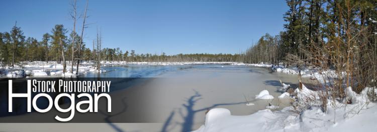 Beaver Pond Winter panorama