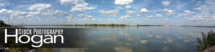 Delaware River from Flood Gate road, panorama