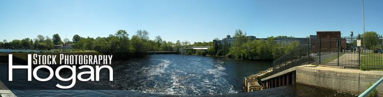 Great Egg Harbor River From Lake Lenape dam panorama